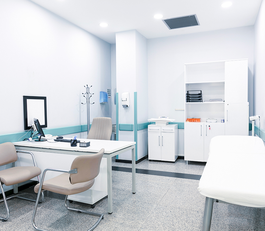 A clean looking doctors office